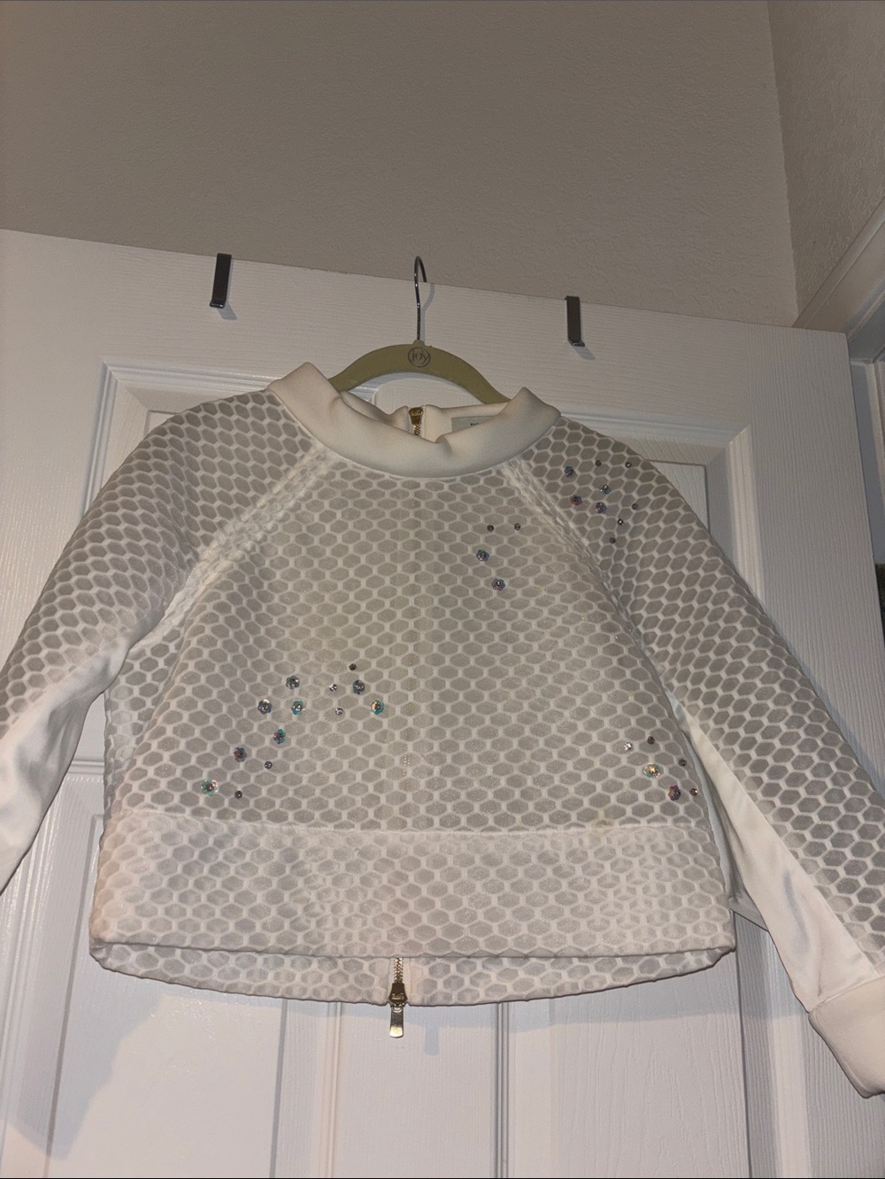Three Floor blouse with Sequin Detail